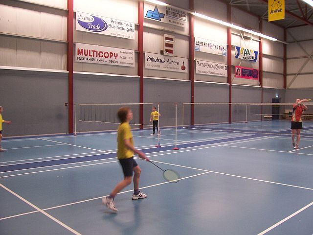 Badminton in de ochtend
