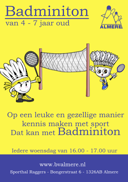 Badminton voor de mini's